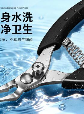 甲沟专用指甲刀弯刃弹簧柄鹰嘴不锈钢鹰嘴钳厚硬脚趾甲斜嘴甲沟钳