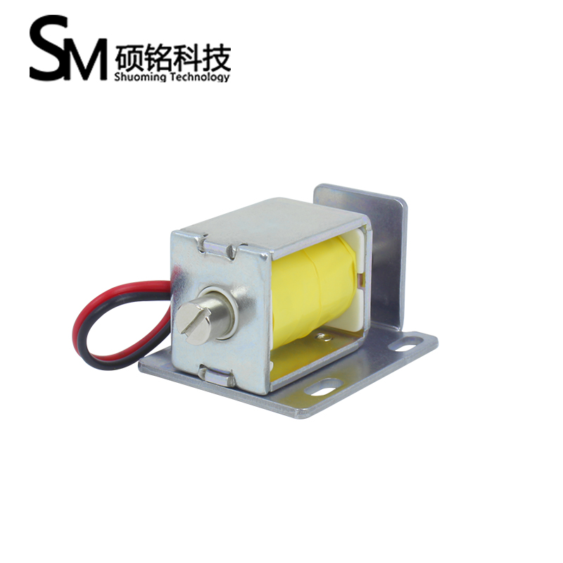 SM05框架式电磁推杆可长时间通电DC12V24V电磁顶杆通电顶出电磁铁 - 图1