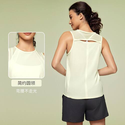 速干透气无袖运动背心女Women’s Sleeveless Yoga Fitness Top - 图1