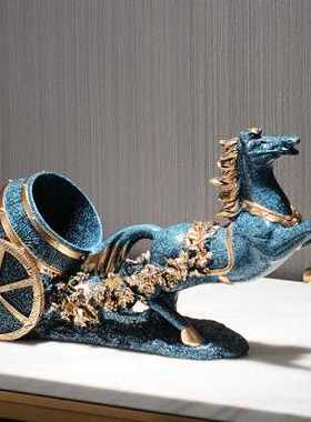 马到成功轻奢创意红酒架酒柜摆件乔迁新居礼品葡萄酒装饰品餐边柜