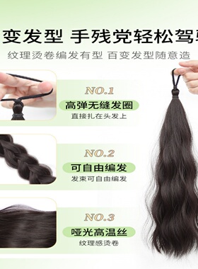 假发辫子女ins麻花辫双马尾增发