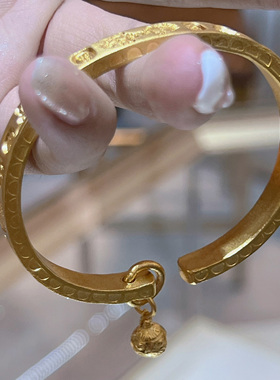 手工开口吉言手镯情人节礼物