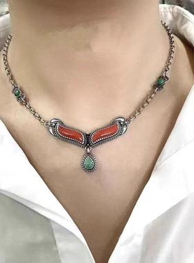 欧美y单复古超美长项链