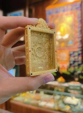 唐卡坛城壳子吊坠民族风