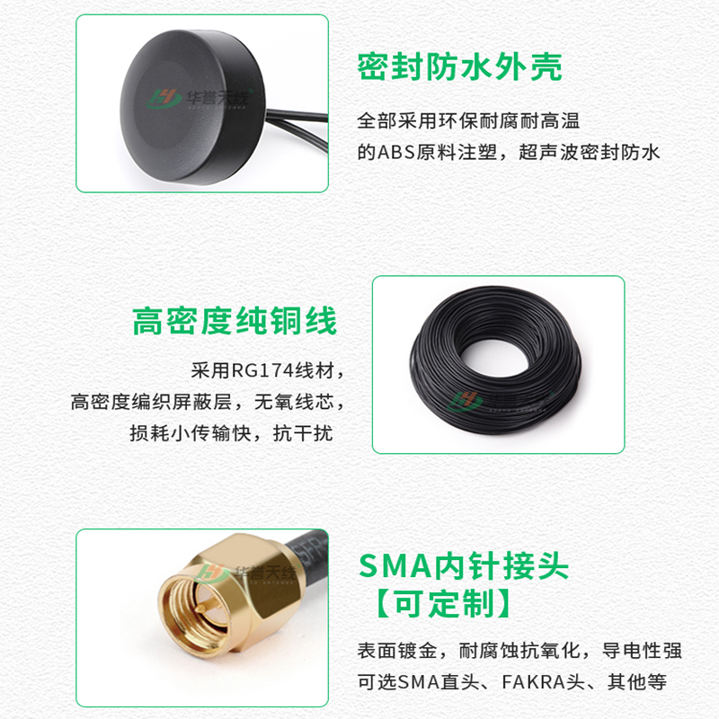 4G+GPS/北斗室外防水多合一机柜天线WIFI GSM/NB 5.8G高增益组合 - 图0