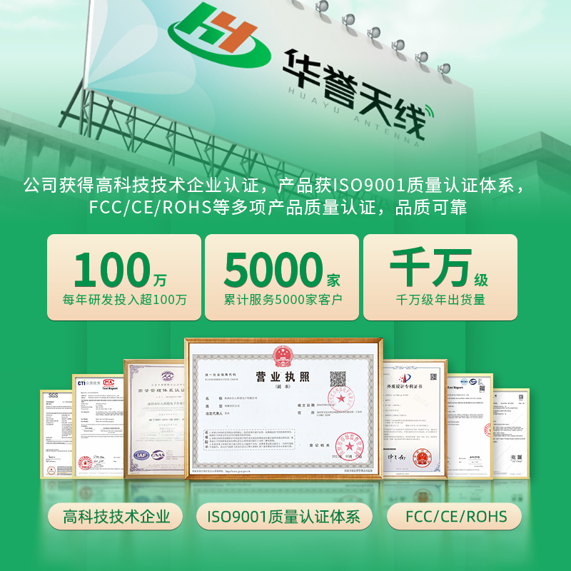 全频段5G/4G/GSM/315/433/470/868/915M/2.4G/5.8G折叠胶棒天线 - 图1