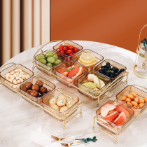 Glass Fruit Pan Home Living Room Tea Table Tea Spot Tray Candy Dried Fruit Containing Box Refreshments Snack Putting Pan 1583