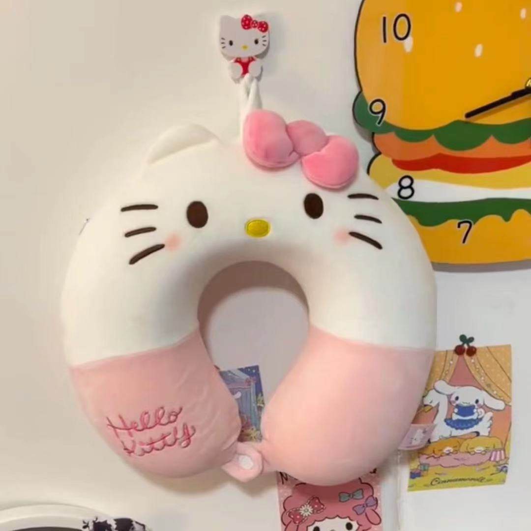 hellokittyU型枕护颈枕旅行坐车脖子靠枕飞机办公室午睡枕,淘宝优惠券,粉丝福利购,淘宝优惠卷