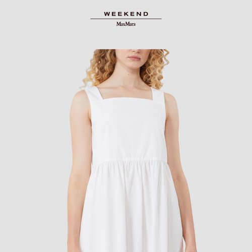 Weekend MaxMara 2026春夏新款女装无袖棉质连衣裙5221086206 - 图2