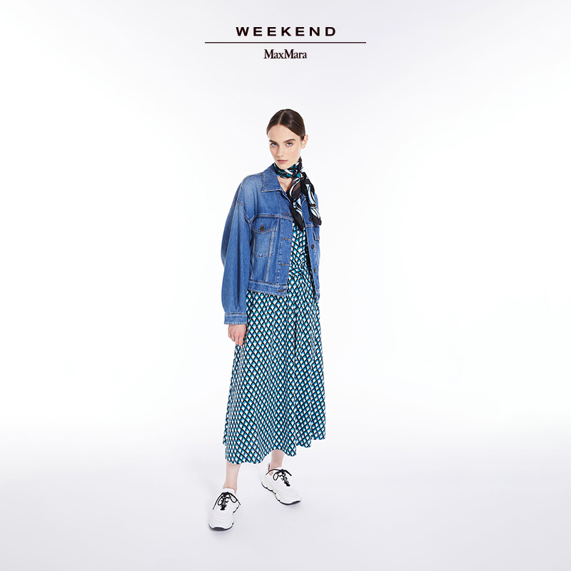 【季末甄选】Weekend MaxMara 秋冬女装V领印花连衣裙5626043906