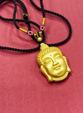 金包银佛头吊坠足金包足银如来佛祖挂坠时尚饰品女款支持定制