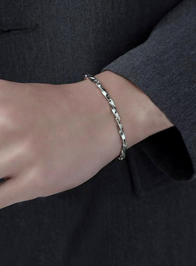 莫比乌斯环钛钢项链男潮小众设计