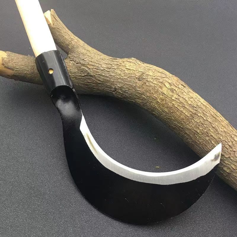 木把镰刀刀农用割绿化除草韭菜弯刀麦子打草廉割草刀农用刀具大全