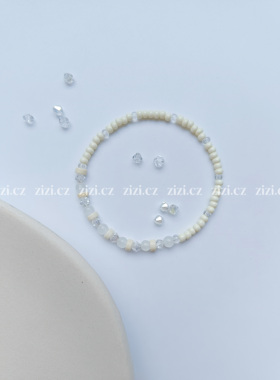 zizicz 气质奶白清新森系仙女手链小众设计ins简约女生串珠细手链