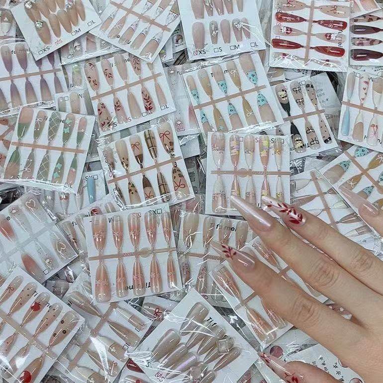盲盒美甲穿戴甲高级猫眼爆款穿戴甲长甲短甲ins显白摆地摊学生,淘宝优惠券,粉丝福利购,淘宝优惠卷