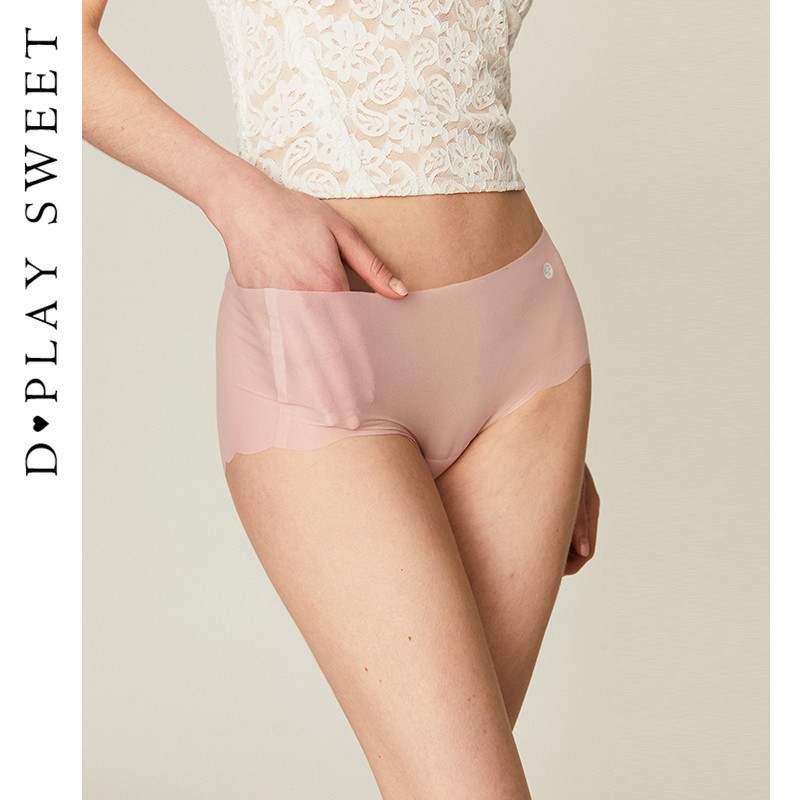 DPLAYSWEET小凉风超薄舒适凉感冰丝透气女士内衣三角裤棉裆内裤