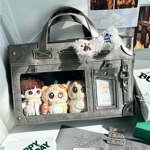 香蕉家原创拾光旅行箱痛包大容量可娃可痛单肩手提斜挎大小包百搭 - 图2