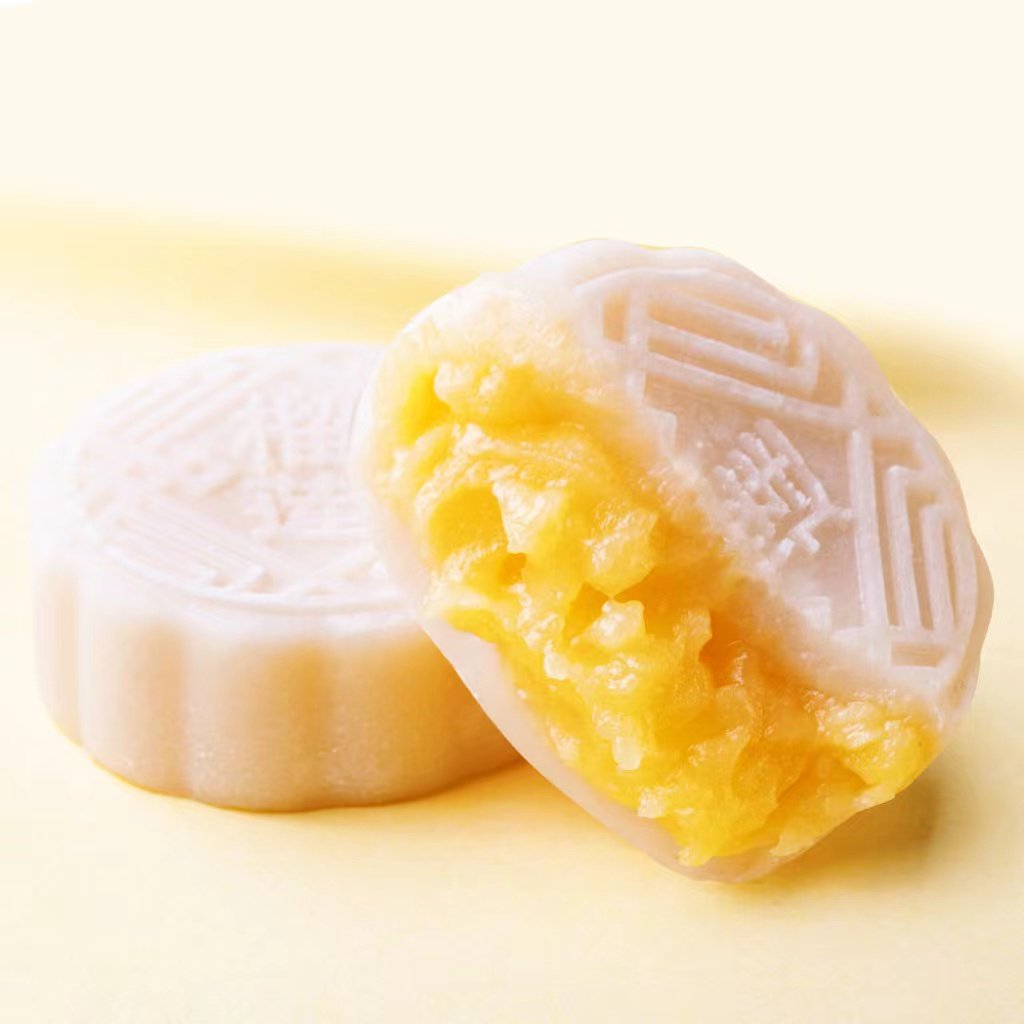 冰皮月饼榴莲味爆浆休闲独立装中秋月饼冰皮榴莲月饼过年送礼糕点