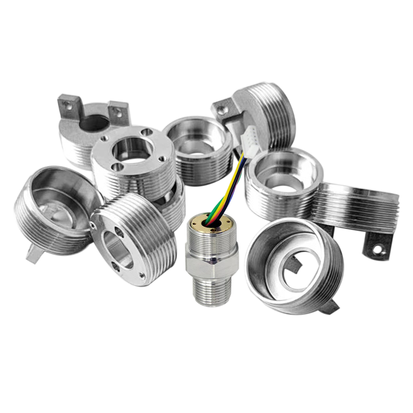 压力变送器铜压环不锈钢压环压力芯体紧螺母耳朵压环平板压环配件 - 图3