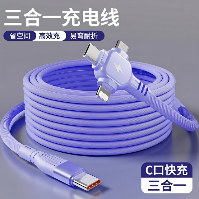 Yixingxing Typec interface three-in-one charging cable