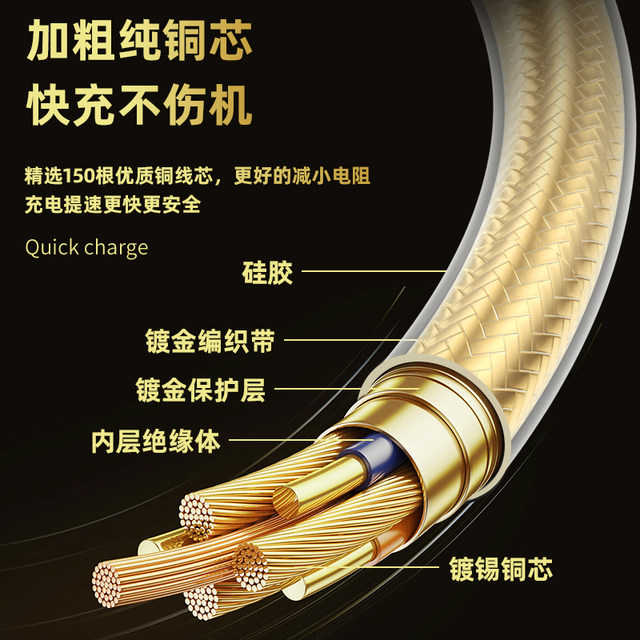 Double-ended typec data cable, one to two charging cables