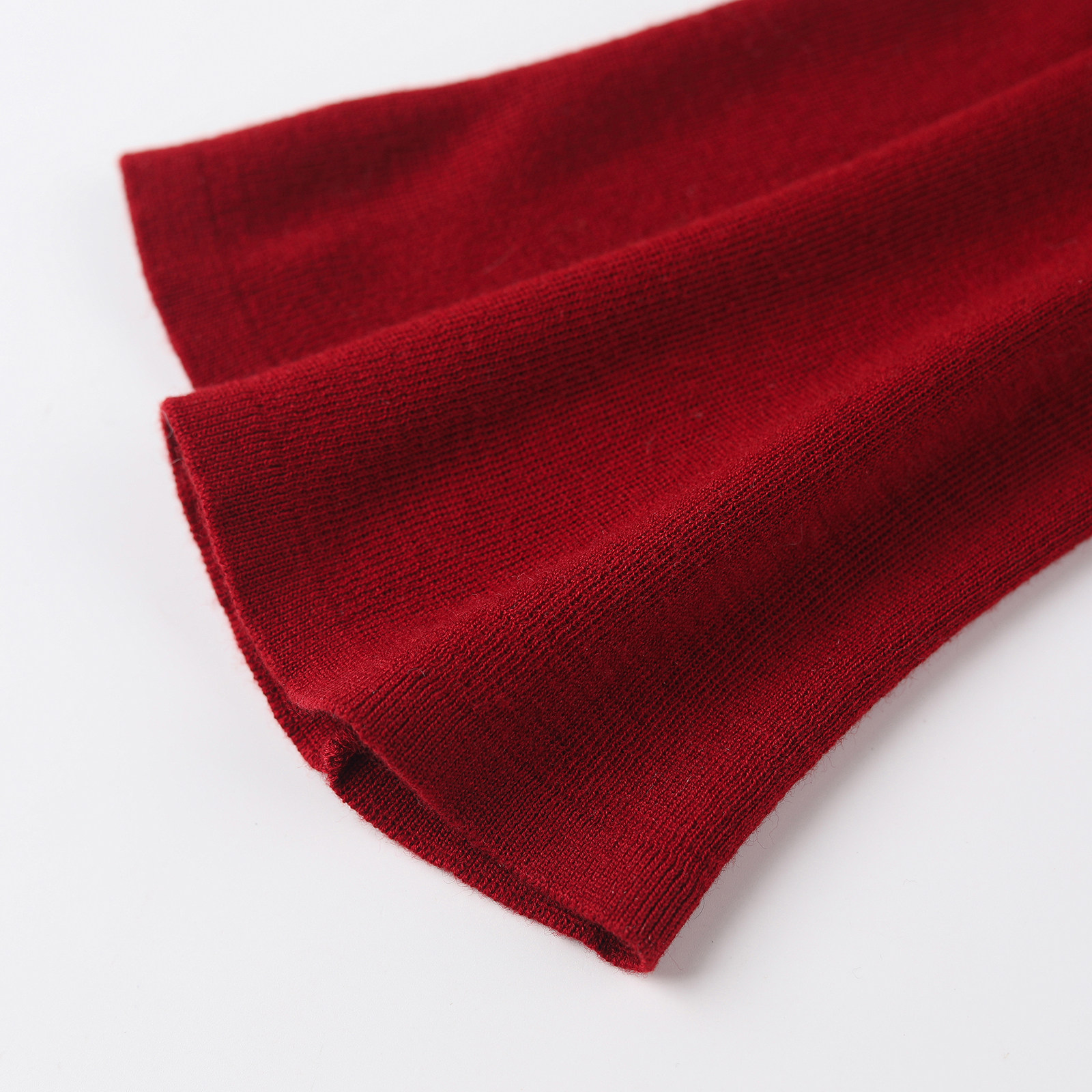 wana try绵羊毛翻领修身显瘦针织衫25冬新品红色百搭简约上衣女,淘宝优惠券,粉丝福利购,淘宝优惠卷