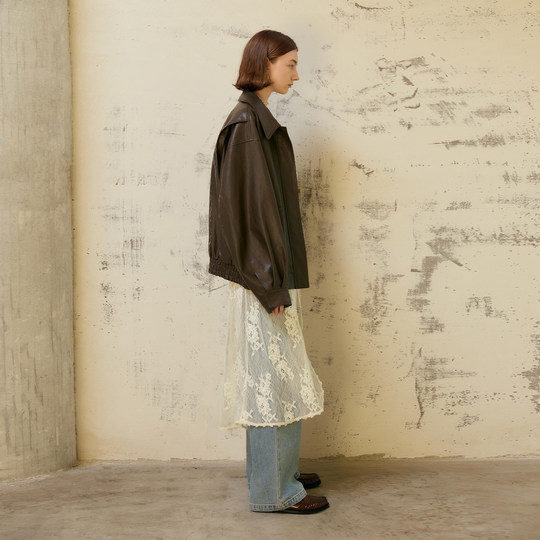 WanatryPU leather wandering silhouette leather jacket