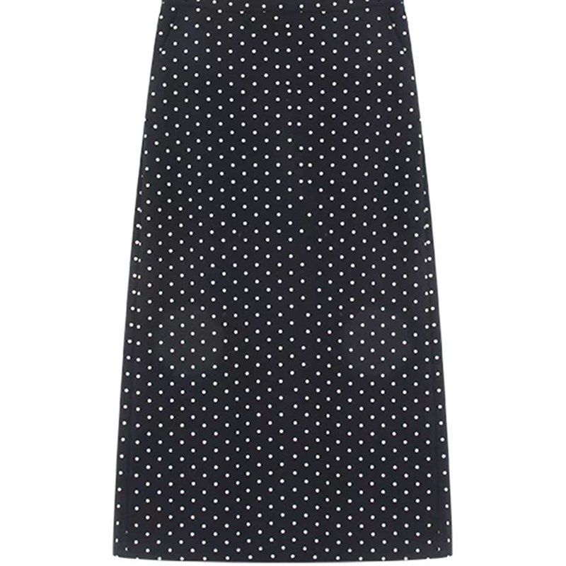 黑色波点半身裙女秋季新款裙子梨型身材大码胖mm遮肚显瘦圆点长裙,淘宝优惠券,粉丝福利购,淘宝优惠卷