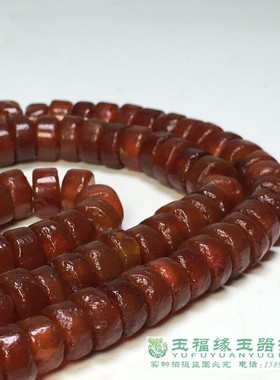 高古风化老车轮项链挂西玛算盘珠