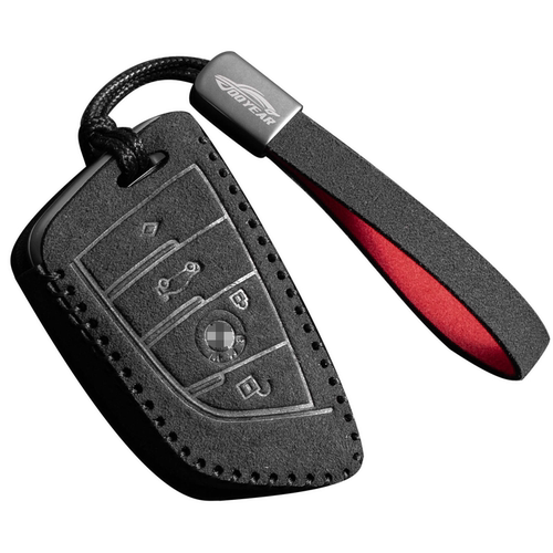 适用宝马汽车钥匙套1234系x1x2x3x4x5x6刀锋i3ix3钥匙双色长手绳 - 图3