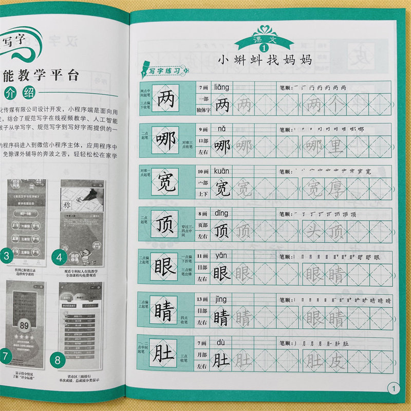 人教版写好规范字二年级上下册十字格写字法语文同步训练小学生书法铅笔钢笔硬笔正楷练字帖笔画笔顺字词专练带测试点评小学教辅