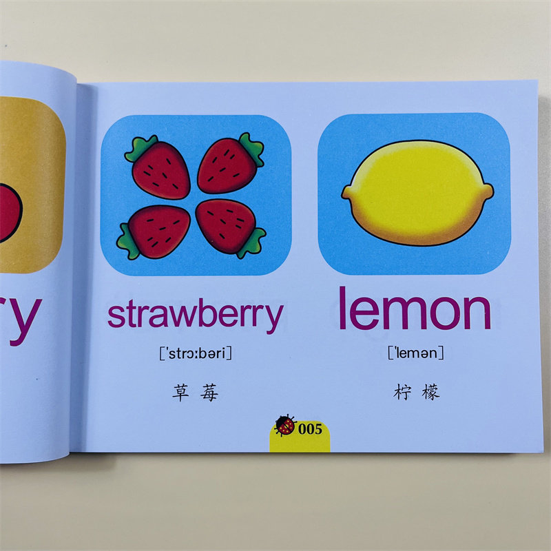 幼儿英语单词图画书2-3-4-5-6岁少儿英语口语教材 带插图单词英文单词启蒙儿童英语绘本基本英语启蒙早教幼儿英语幼升小入学准备
