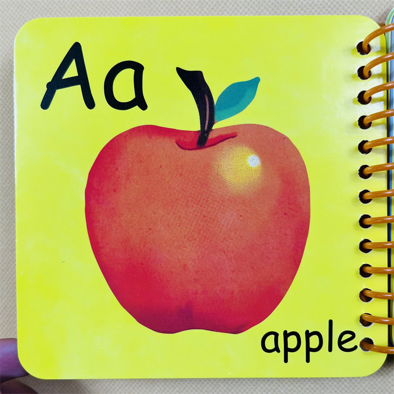 宝宝撕不烂幼儿英语启蒙卡片儿童认英文字母识字卡 英文26个字母大小写撕不烂英语单词卡片 宝宝早教认知简单零基础婴儿英语教具卡