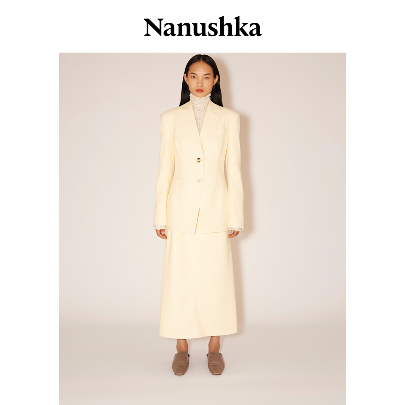 【经典惊喜折扣】NANUSHKA HATHI 女士OKOBOR™素皮时髦西装外套 - 图0