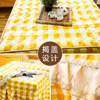 Yuting выпекать огненную крышку для выпечки пожарной столовой капюшоны, юбка с электрическим нагревательным столом, открытая квадратная зимняя толщина рабочего стола