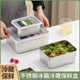 Thick 304 stainless steel crisper storage box organizer box fruit and vegetable refrigeration box commercial meat packaging box