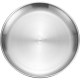 Plate barbecue plate tray restaurant flat plate cake plate bone plate vegetable plate thickened stainless steel Korean round plate