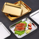 Food-grade stainless steel dish preparation tray with mesh, refrigerator storage box, fruit tray, towel tray, grilled fish tray, barbecue cold dish tray