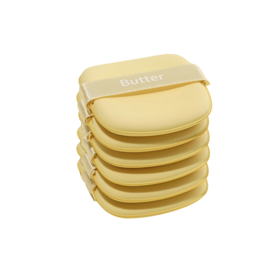 Wet and dry butter gas cushion powder puff without powder concealment
