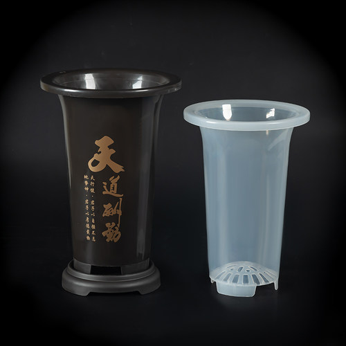 兰花专用盆塑料兰花花盆批发特价清仓君子兰仿紫砂花盆高档兰花盆 - 图2