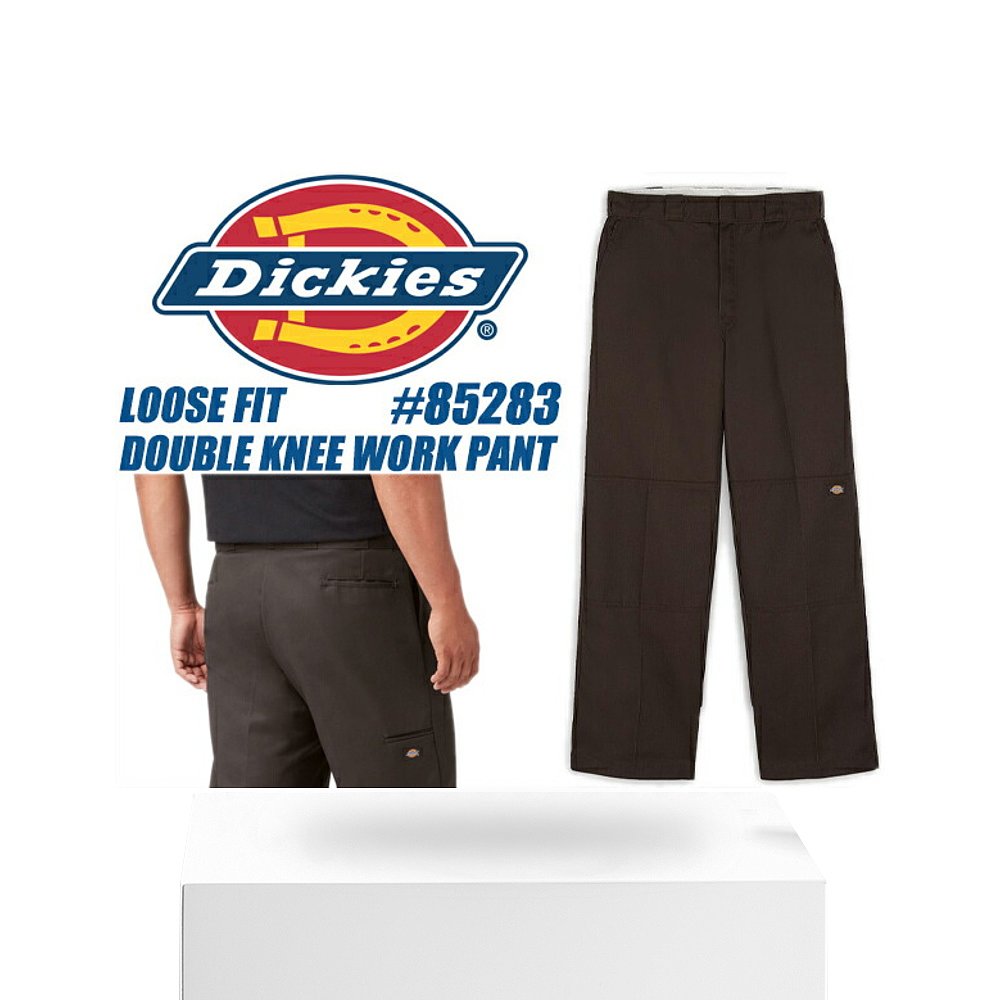 日本直邮Dickies 双膝工作裤 深棕色DB 85283-db 深棕色下装 - 图3