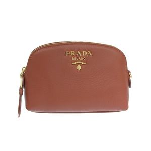 日本直邮PRADA 配饰 女士手拿包 TU 皮革 CONTENITORE 1ND005 CER