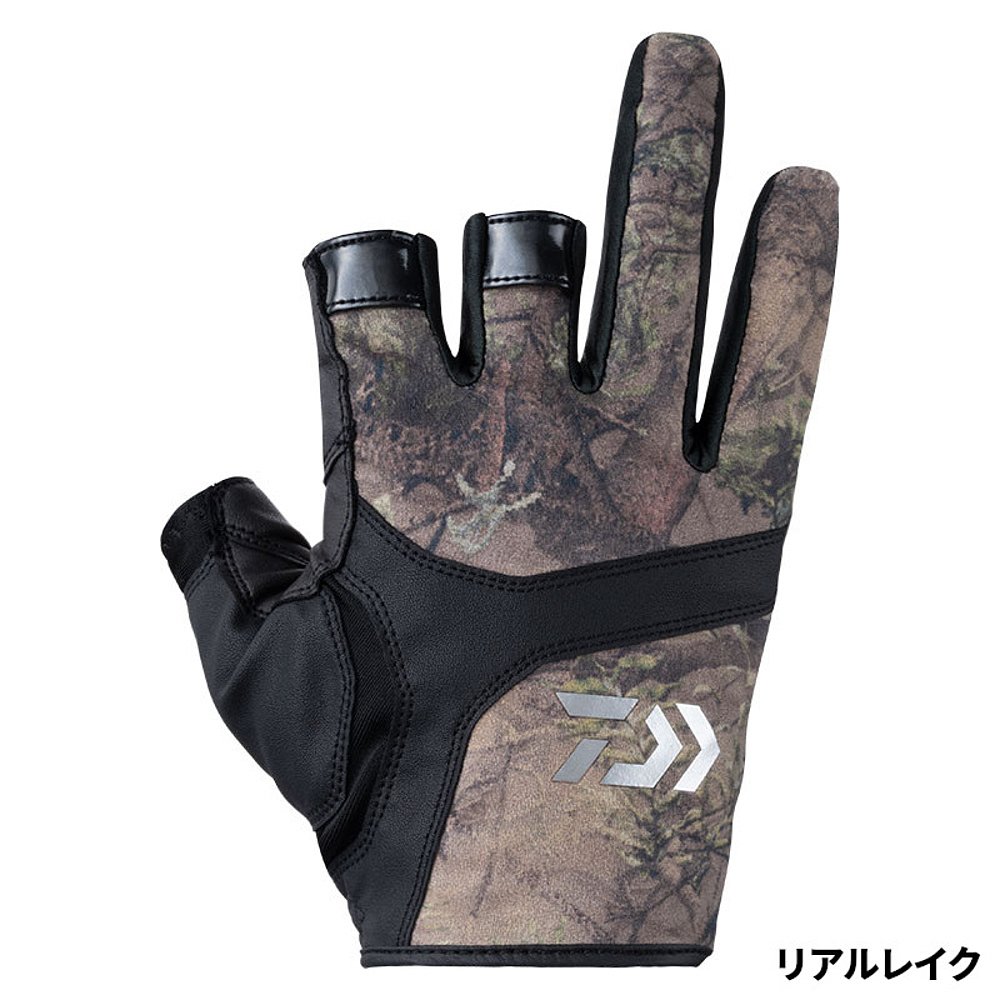 日本直邮Daiwa Gloves DG-8023 游戏手套 3 Cut XL Real Lake - 图2