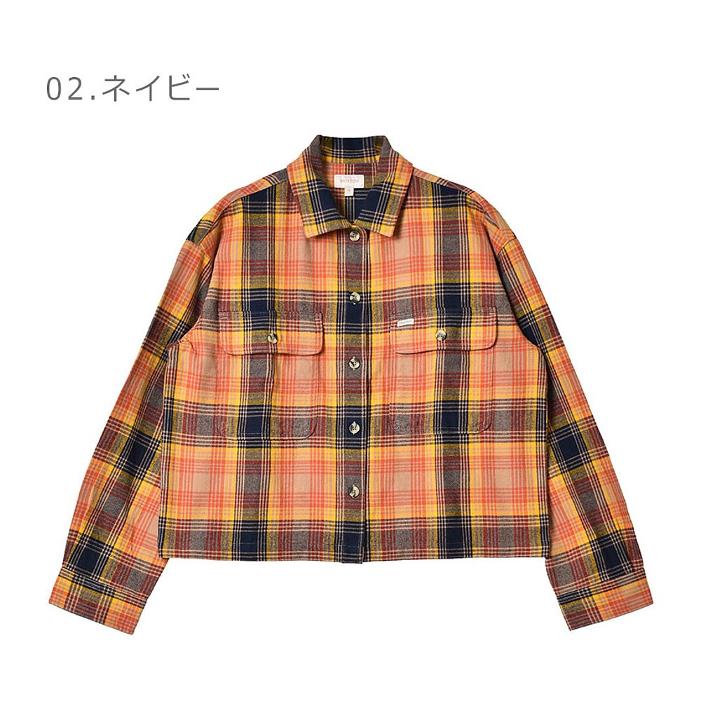 日本直邮BRIXTON BOWERY WLS FLANNEL 女士01209 穿衬衫长袖衬衫 - 图2