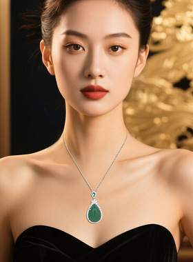 朵米925银新国风锁骨链