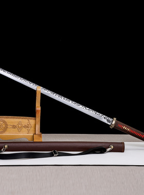 金属制刀剑不锈钢一体唐横刀防身收藏直刀手工锻打传统宝剑未开刃