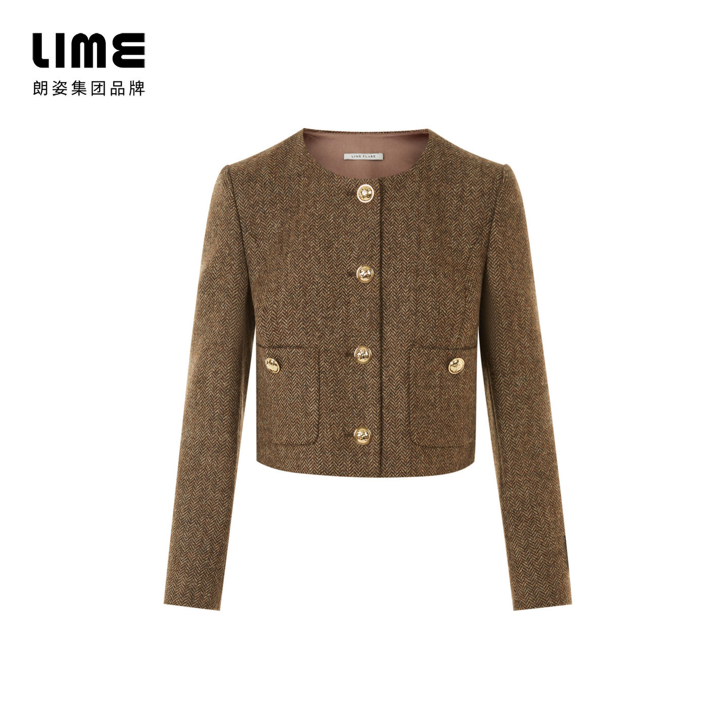 【林小宅同款】LIME莱茵复古英国进口羊毛钢花呢女短外套半裙套装,淘宝优惠券,粉丝福利购,淘宝优惠卷