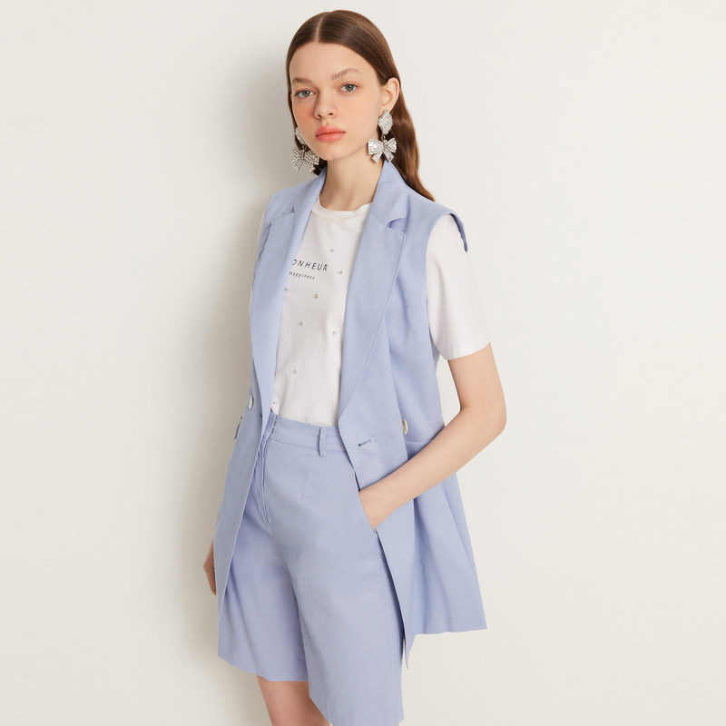 莱茵清新修身西装马甲