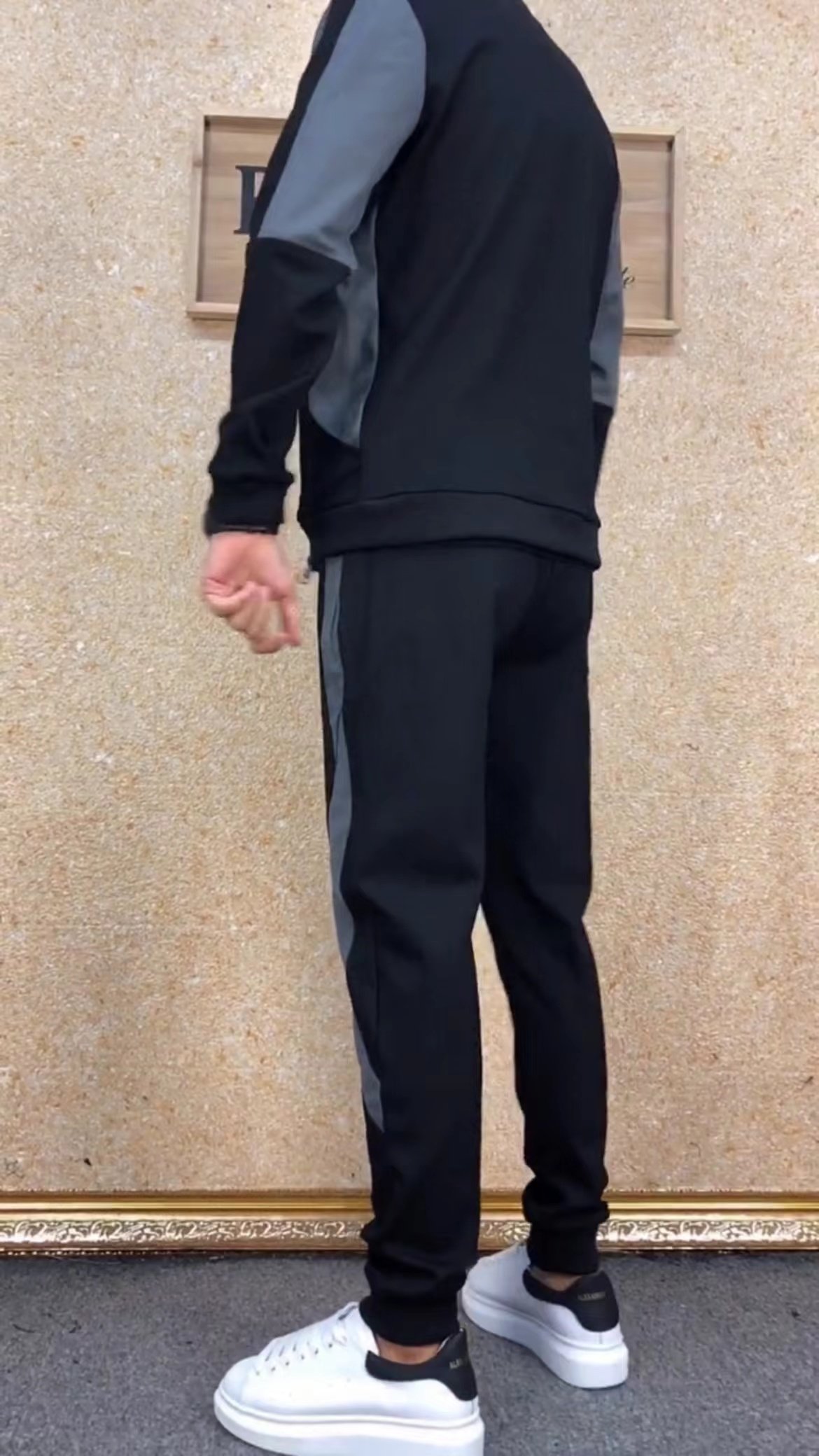 T014秋冬季潮流两件套外套长裤加绒运动套装男士运动服男装时尚帅,淘宝优惠券,粉丝福利购,淘宝优惠卷