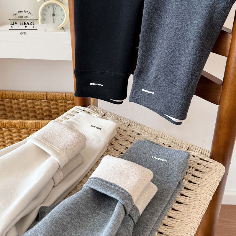 Livheartkids字母印花女大童打底裤2025新款简约休闲鲨鱼裤女童秋,淘宝优惠券,粉丝福利购,淘宝优惠卷